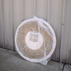 Meron Round Wall Mirror - Natural