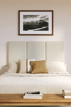 Article Noel Queen Tall Headboard - Lunaria White Bouclé