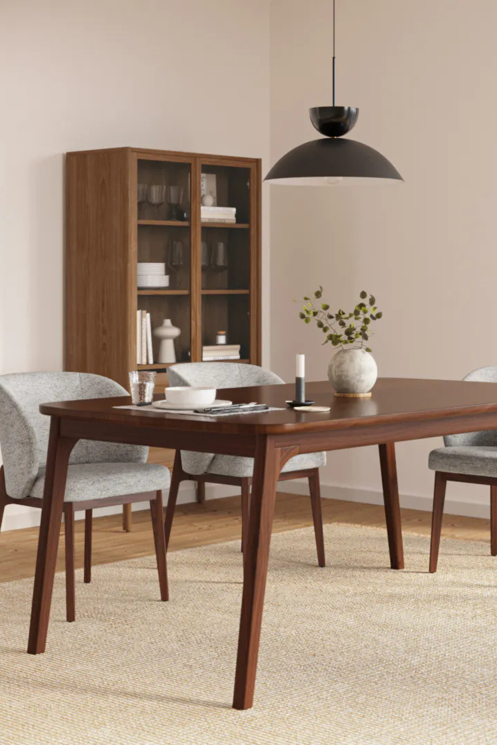 Article Plumas 71" Dining Table - Walnut