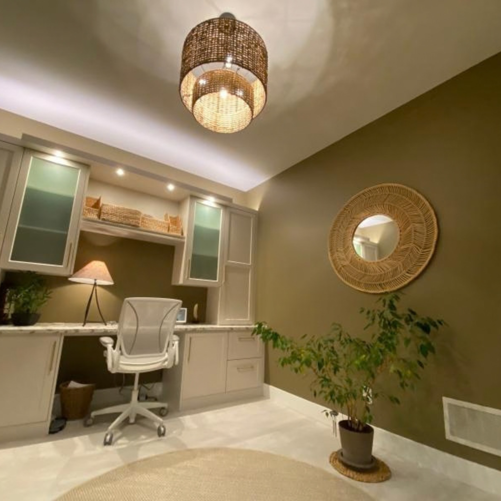 Meron Round Wall Mirror - Natural