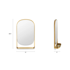 Klein Wall Mirror - Brass