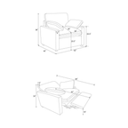 Charlie Upholstered Power Recliner Chair