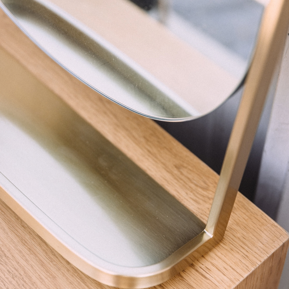 Klein Wall Mirror - Brass