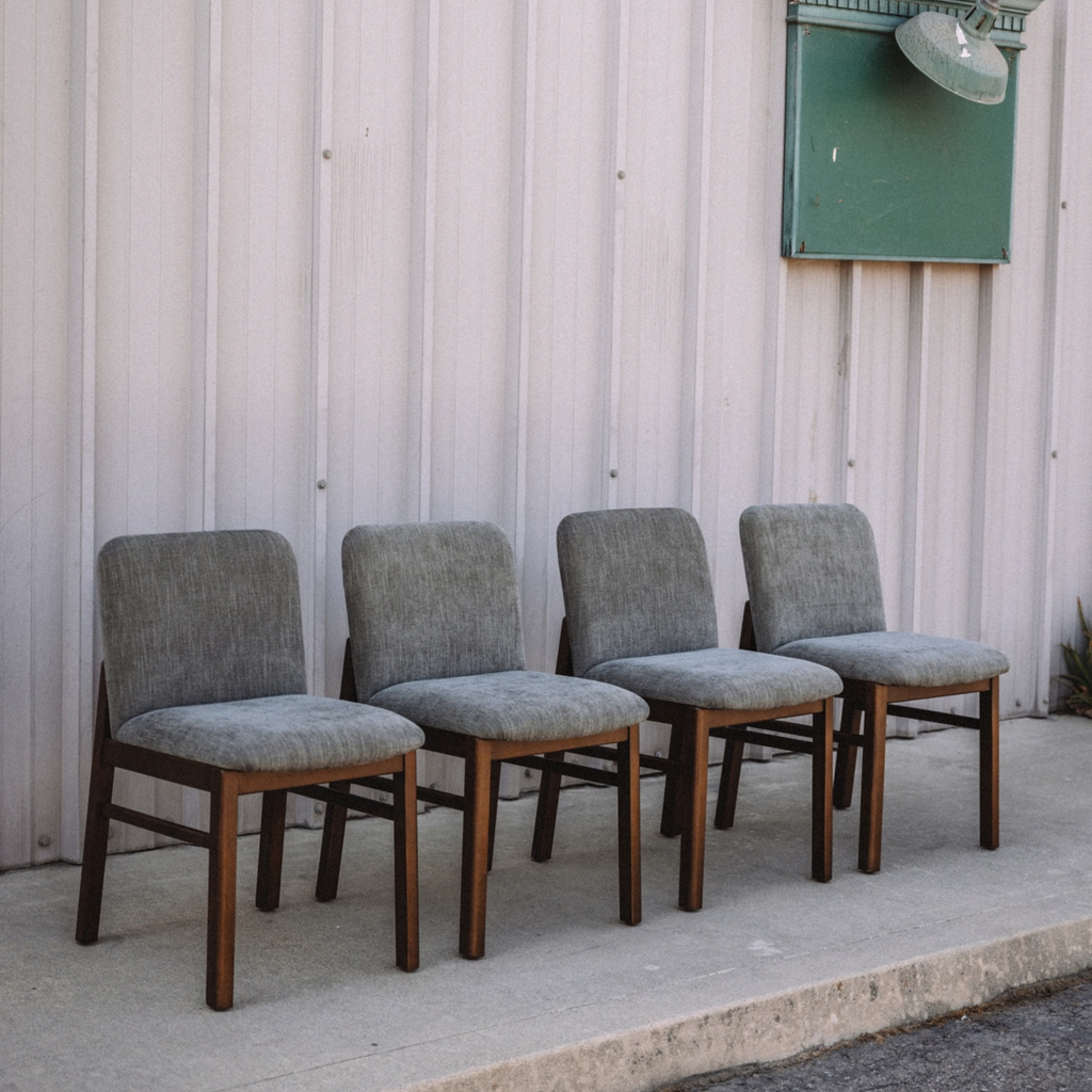 Mikkel Dining Chair - Walnut And Algonquin Green (Set of 4)