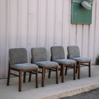 Mikkel Dining Chair - Walnut And Algonquin Green (Set of 4)