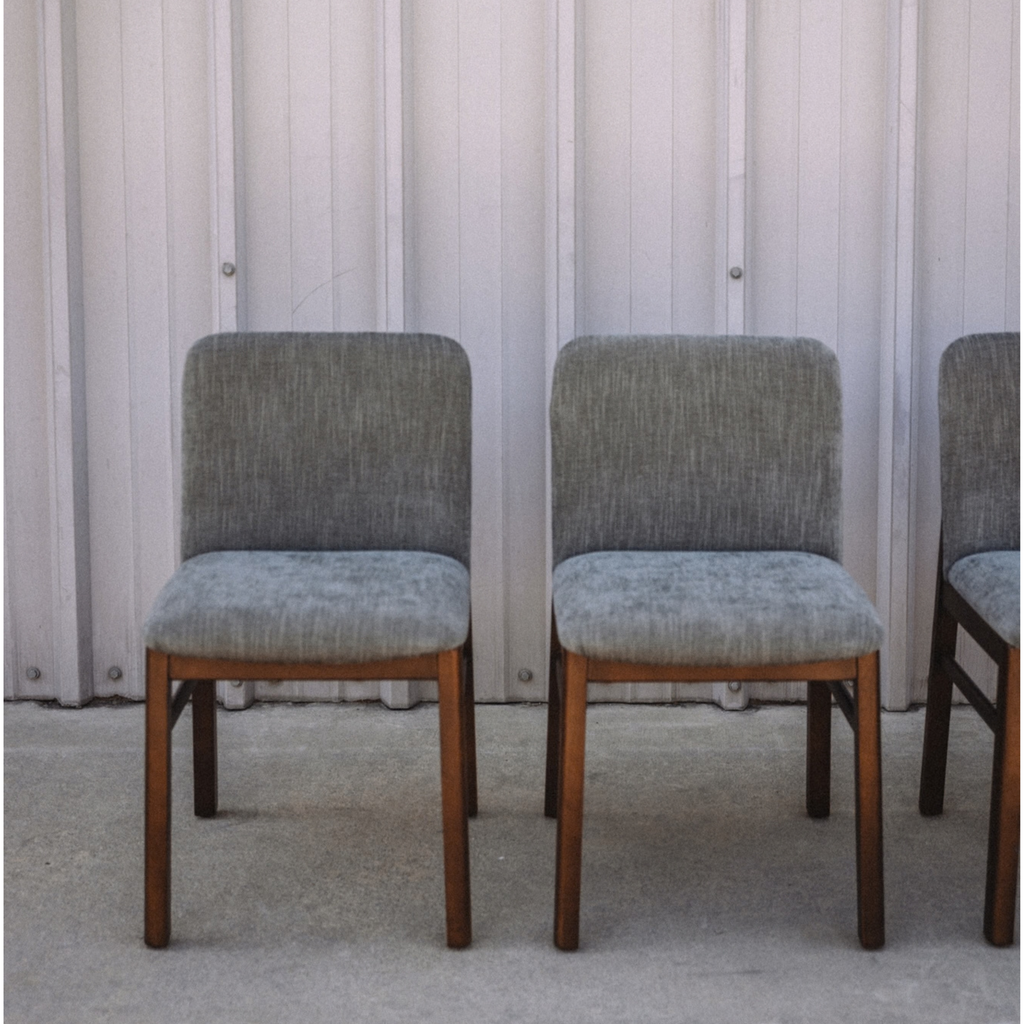 Mikkel Dining Chair - Walnut And Algonquin Green (Set of 4)