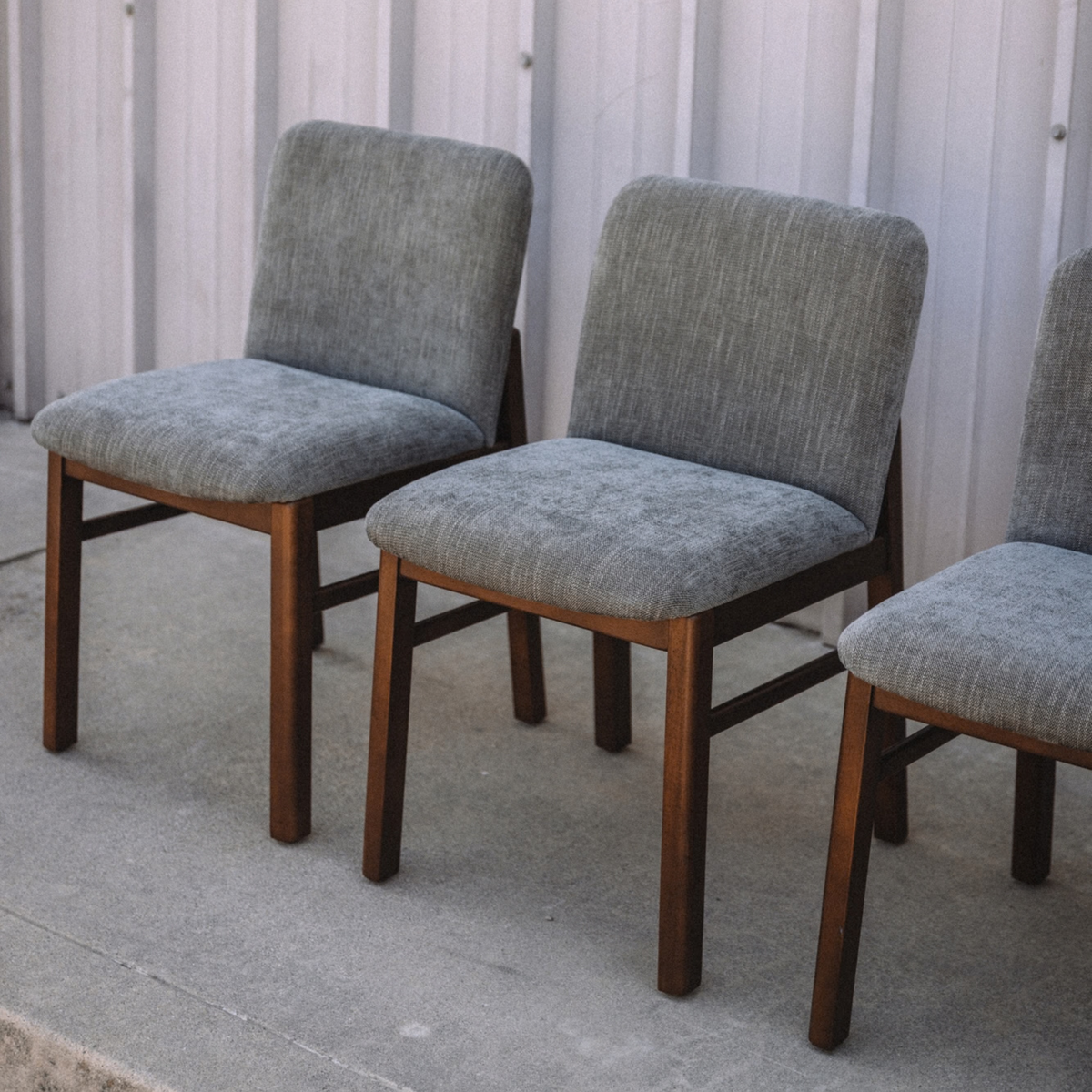 Mikkel Dining Chair - Walnut And Algonquin Green (Set of 4)