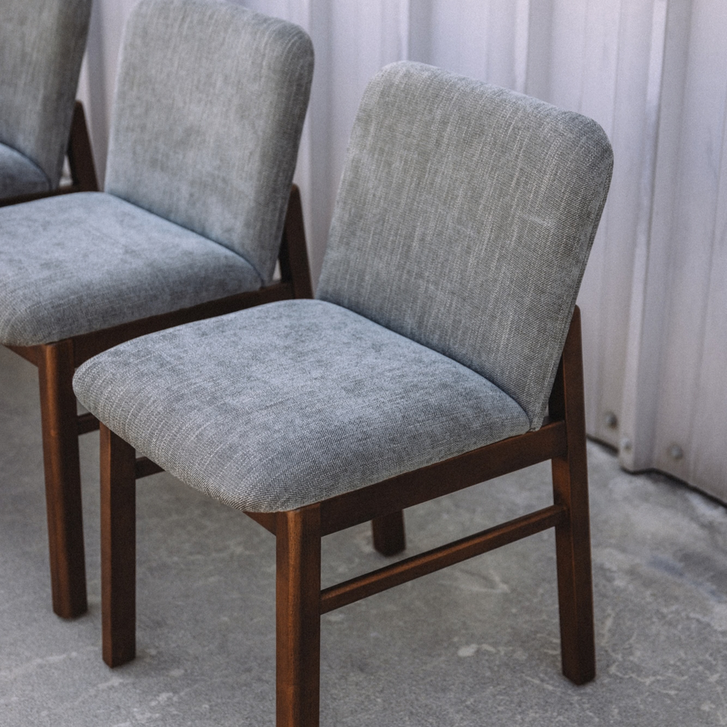 Mikkel Dining Chair - Walnut And Algonquin Green (Set of 4)