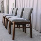 Mikkel Dining Chair - Walnut And Algonquin Green (Set of 4)
