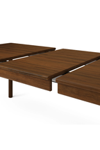 Article Heidi 78" - 97.5" Extendable Dining Table - Walnut