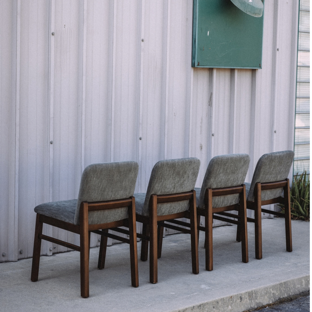 Mikkel Dining Chair - Walnut And Algonquin Green (Set of 4)