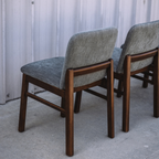 Mikkel Dining Chair - Walnut And Algonquin Green (Set of 4)