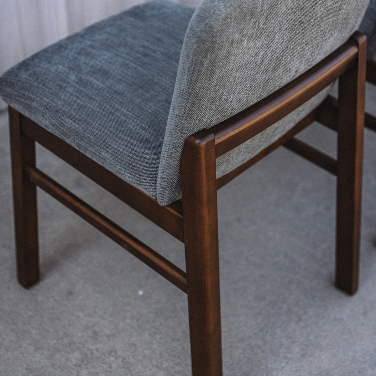 Mikkel Dining Chair - Walnut And Algonquin Green (Set of 4)