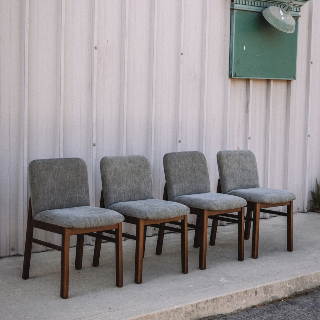Mikkel Dining Chair - Walnut And Algonquin Green (Set of 4)