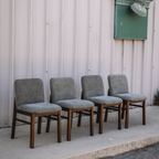 Mikkel Dining Chair - Walnut And Algonquin Green (Set of 4)