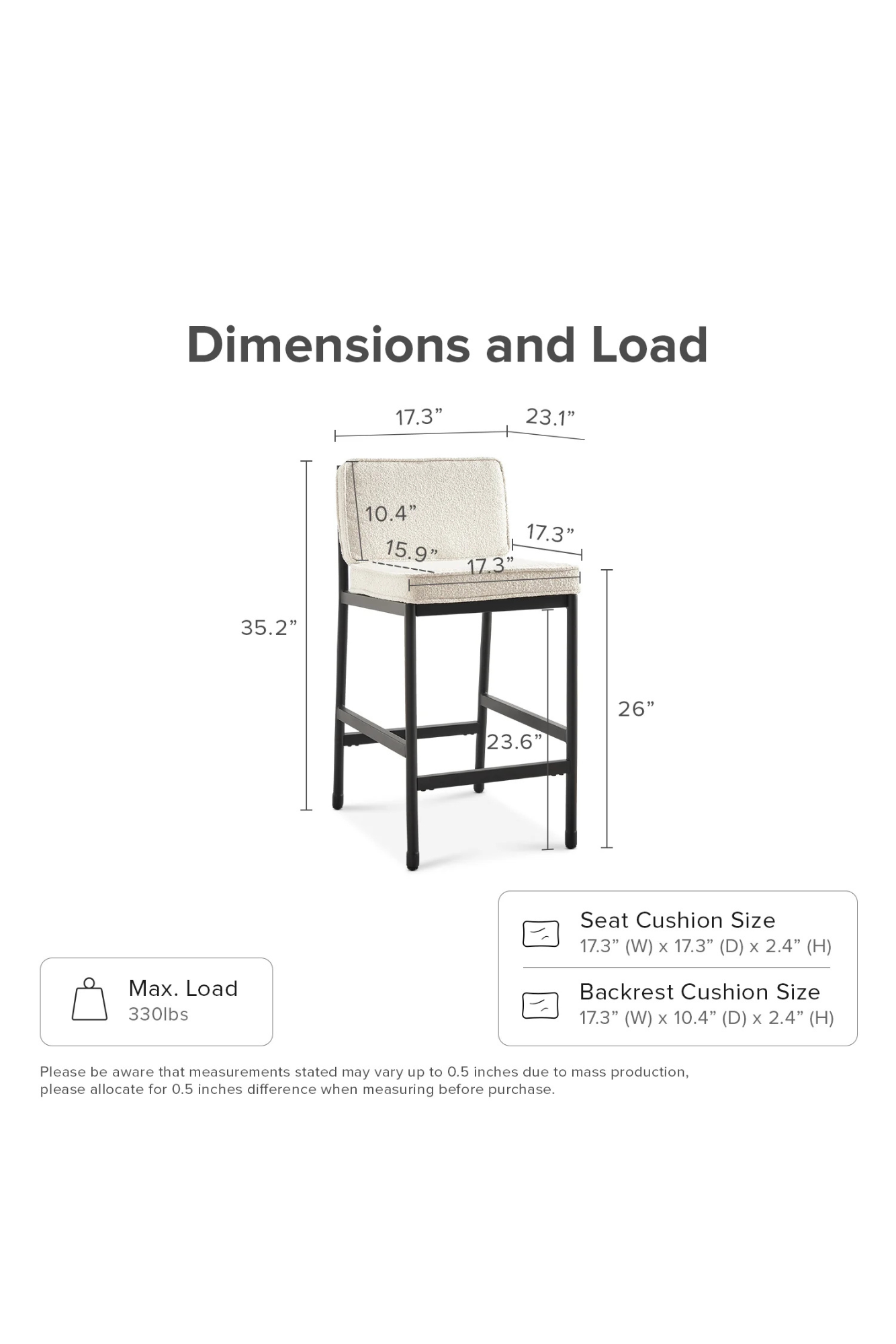 Mopio Odelia Counter Stools (Set of 4)