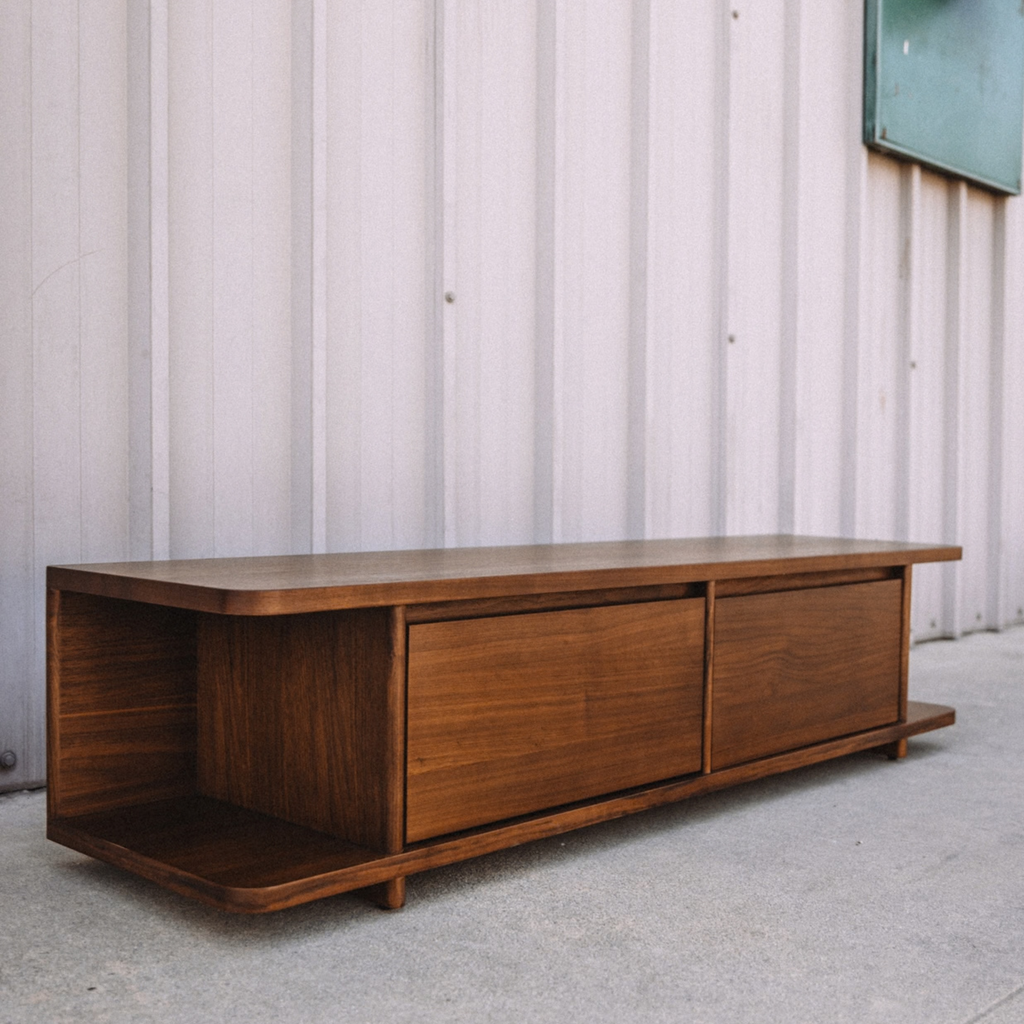 Article Judith 63" Low Media Unit - Walnut