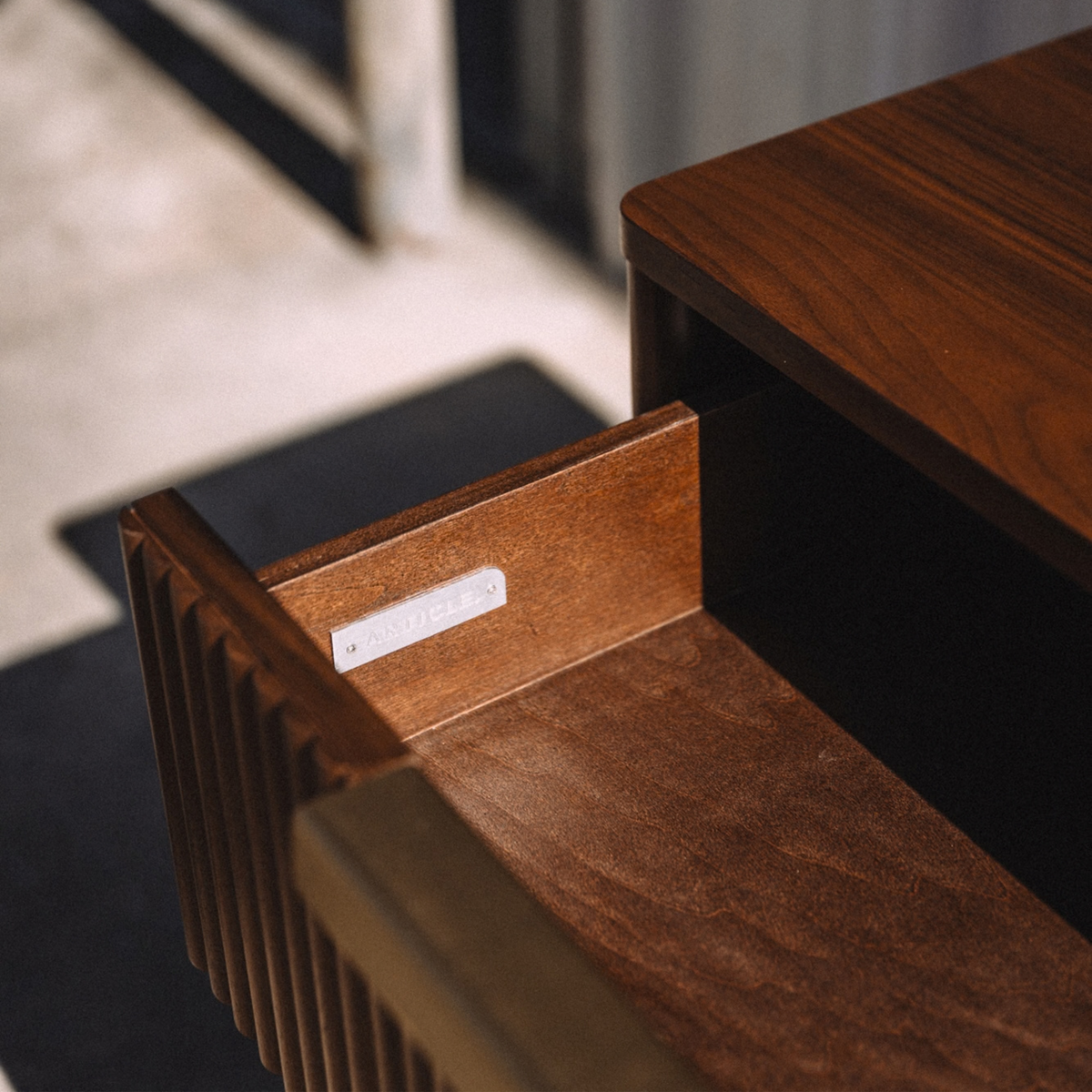 Liv Single-Drawer Nightstand - Walnut (Set of 2)