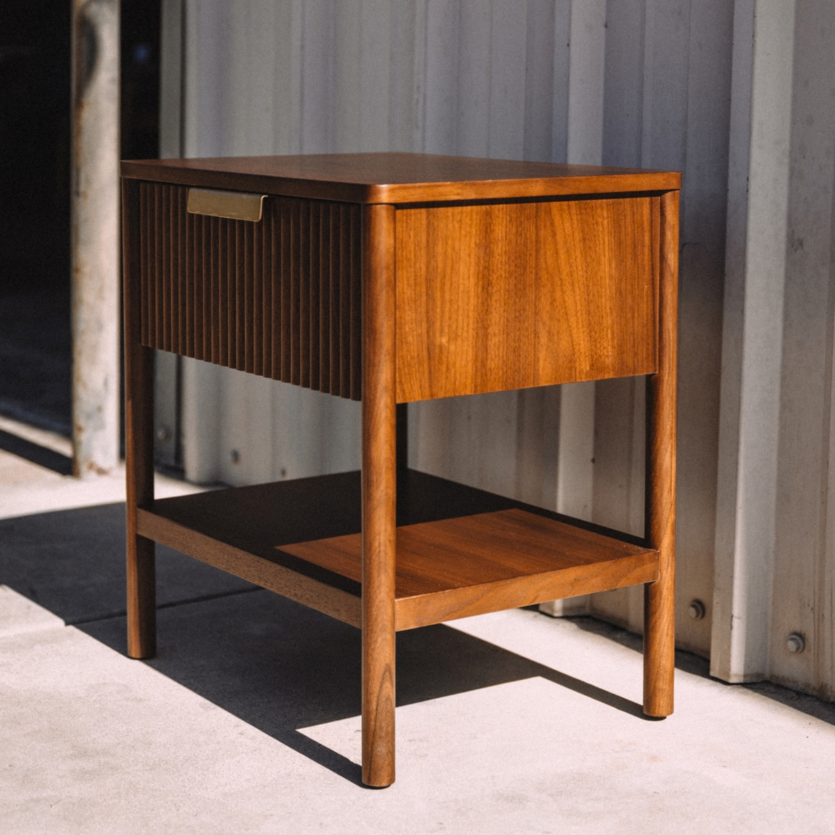 Liv Single-Drawer Nightstand - Walnut (Set of 2)