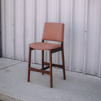 Nosh Counter Stool - Walnut And Rosehip Orange (Set of 2)