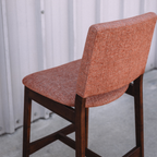 Nosh Counter Stool - Walnut And Rosehip Orange (Set of 2)