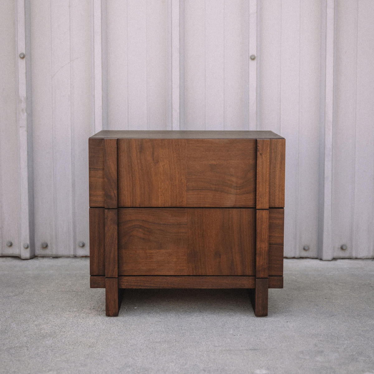 Ayra 2-Drawer Nightstand - Walnut