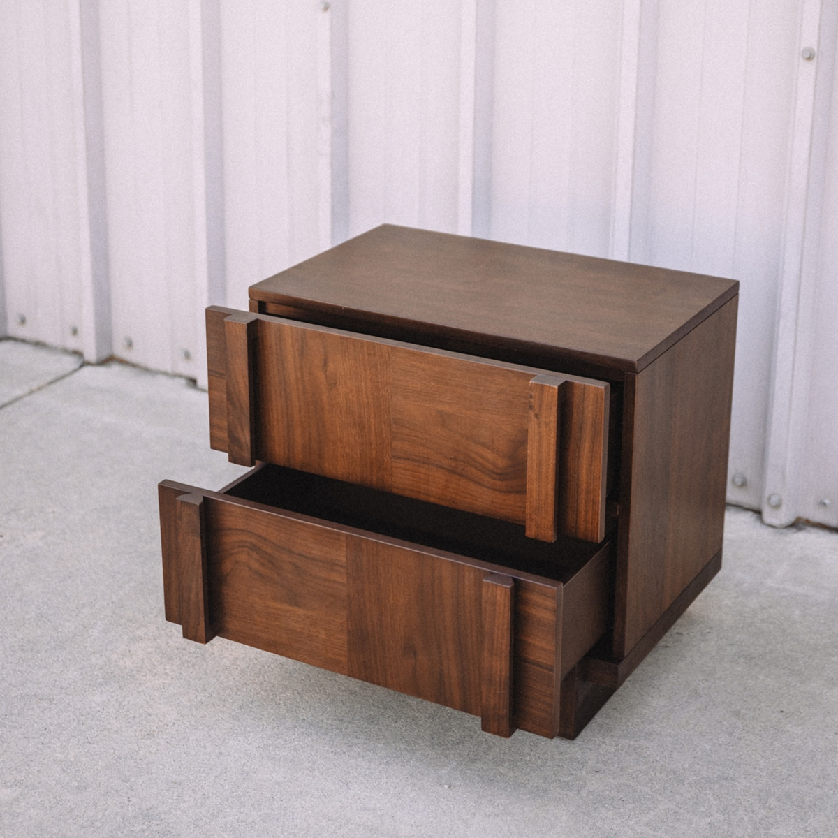 Ayra 2-Drawer Nightstand - Walnut