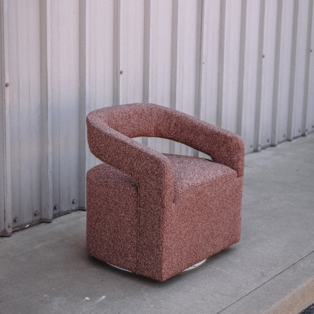 Jenny Bouclé Swivel Chair