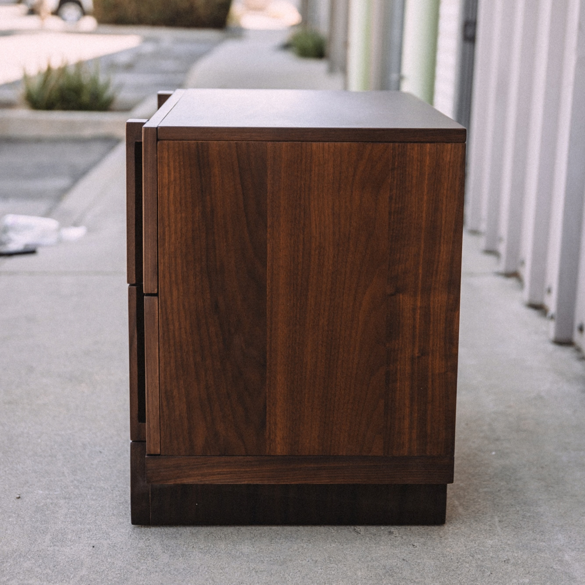 Ayra 2-Drawer Nightstand - Walnut