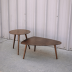 Article Amoeba Coffee & Side Table - Walnut