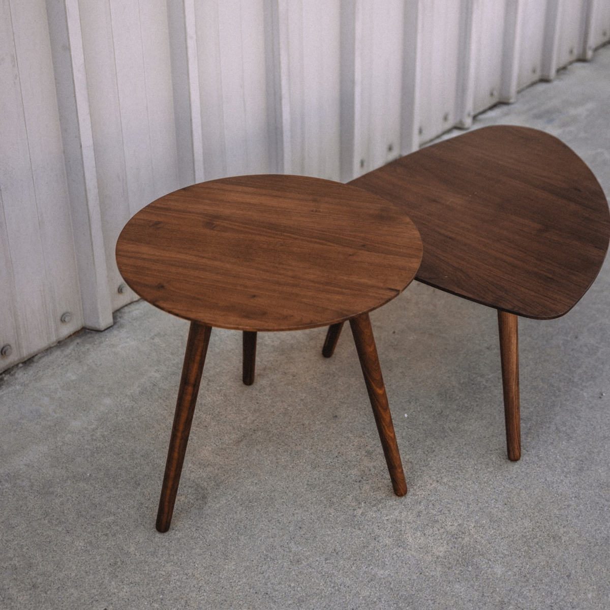 Article Amoeba Coffee & Side Table - Walnut