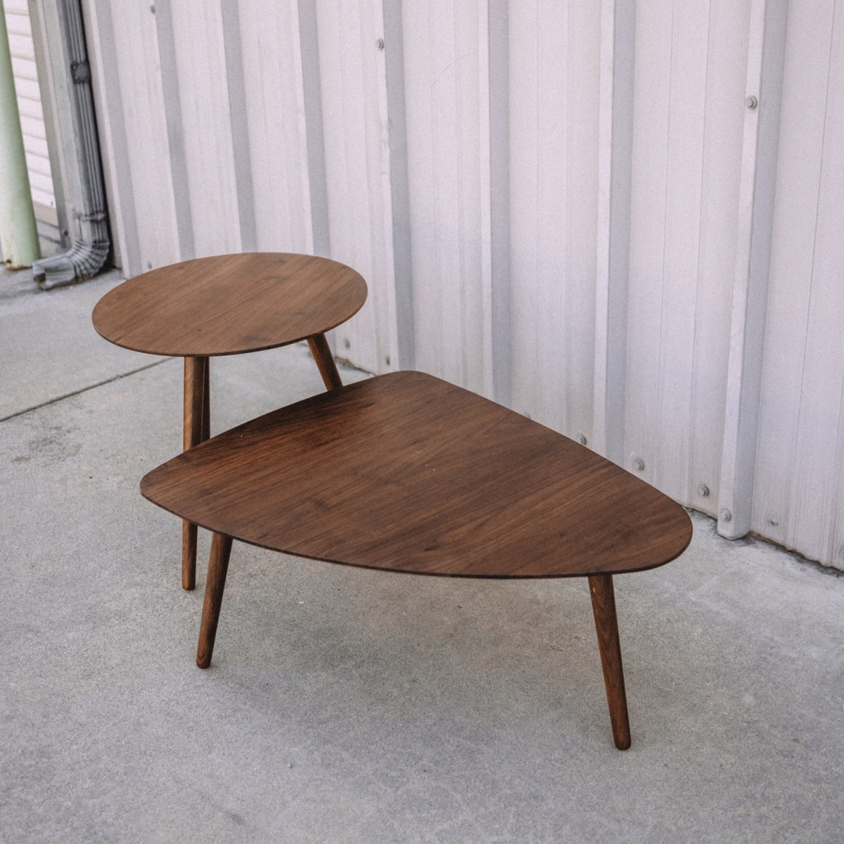 Article Amoeba Coffee & Side Table - Walnut