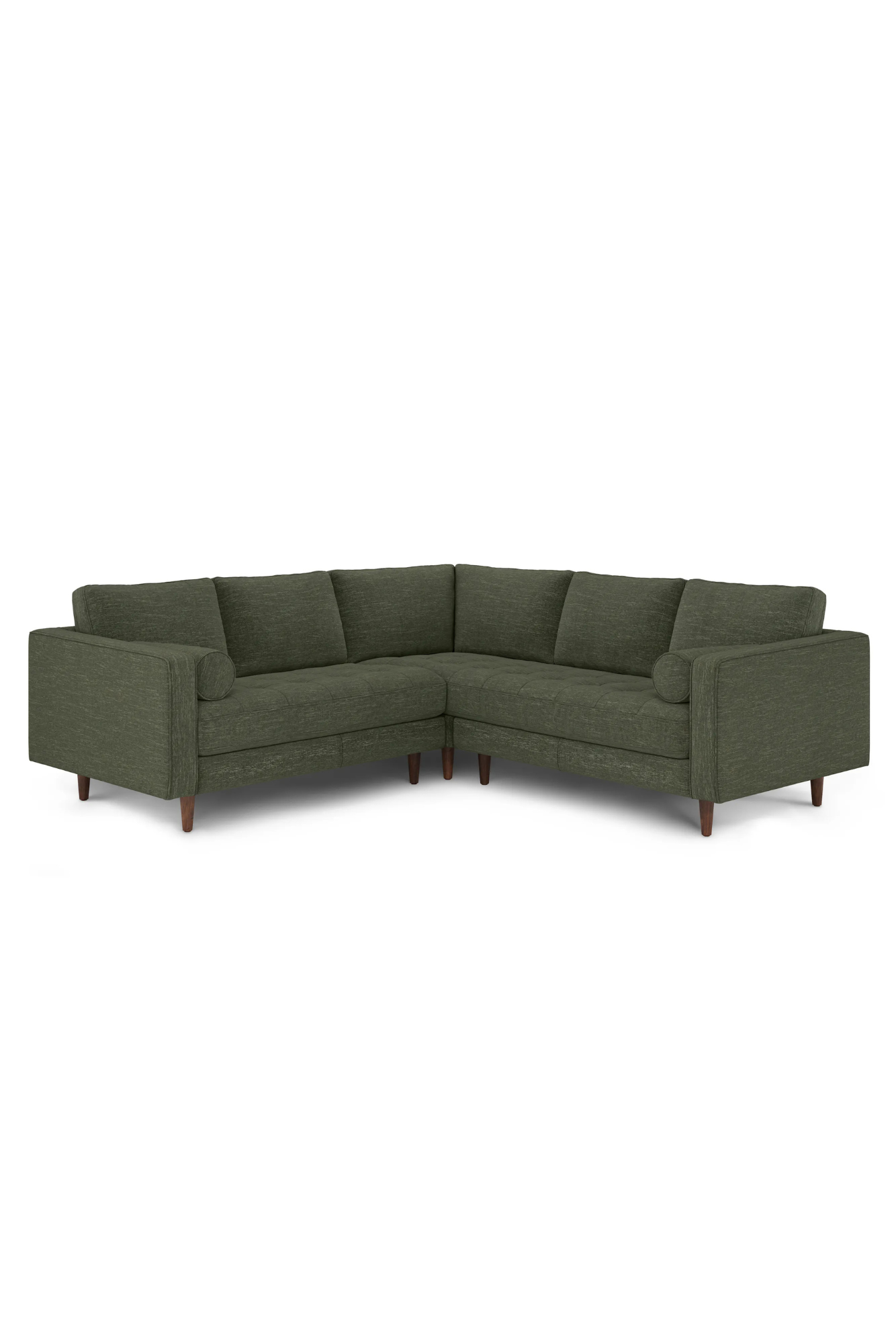 Article Sven 91" Tufted Corner Sectional - Fir Green