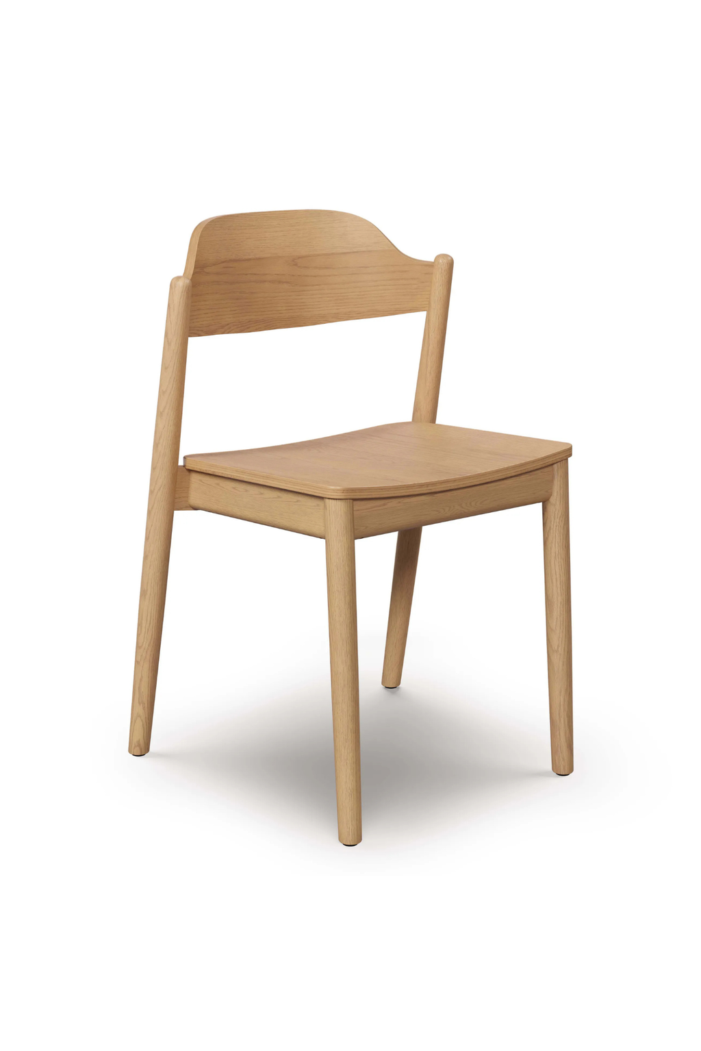 Article Sylvo Stackable Dining Chair - White Oak (Set of 6)