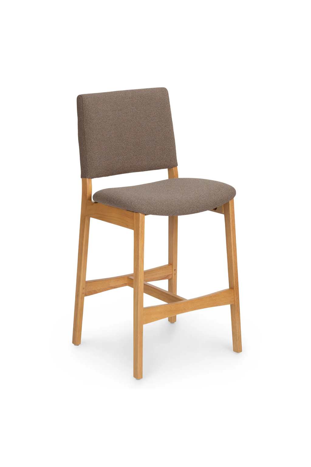 (Set of 2) Article Nosh Counter Stools - Oak and Ratine Brown