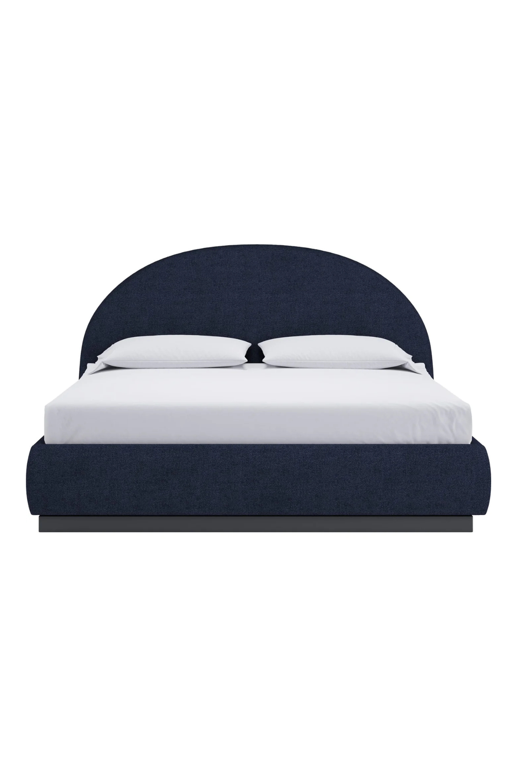 Flex King Size Upholstered Bed in Blue Jeans Chenille