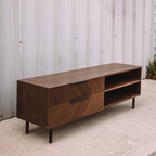 Nera 63" Low Media Unit - Walnut