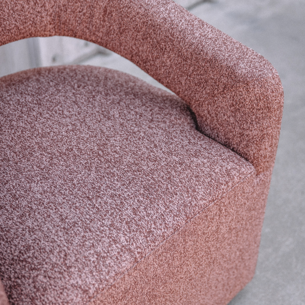 Jenny Bouclé Swivel Chair