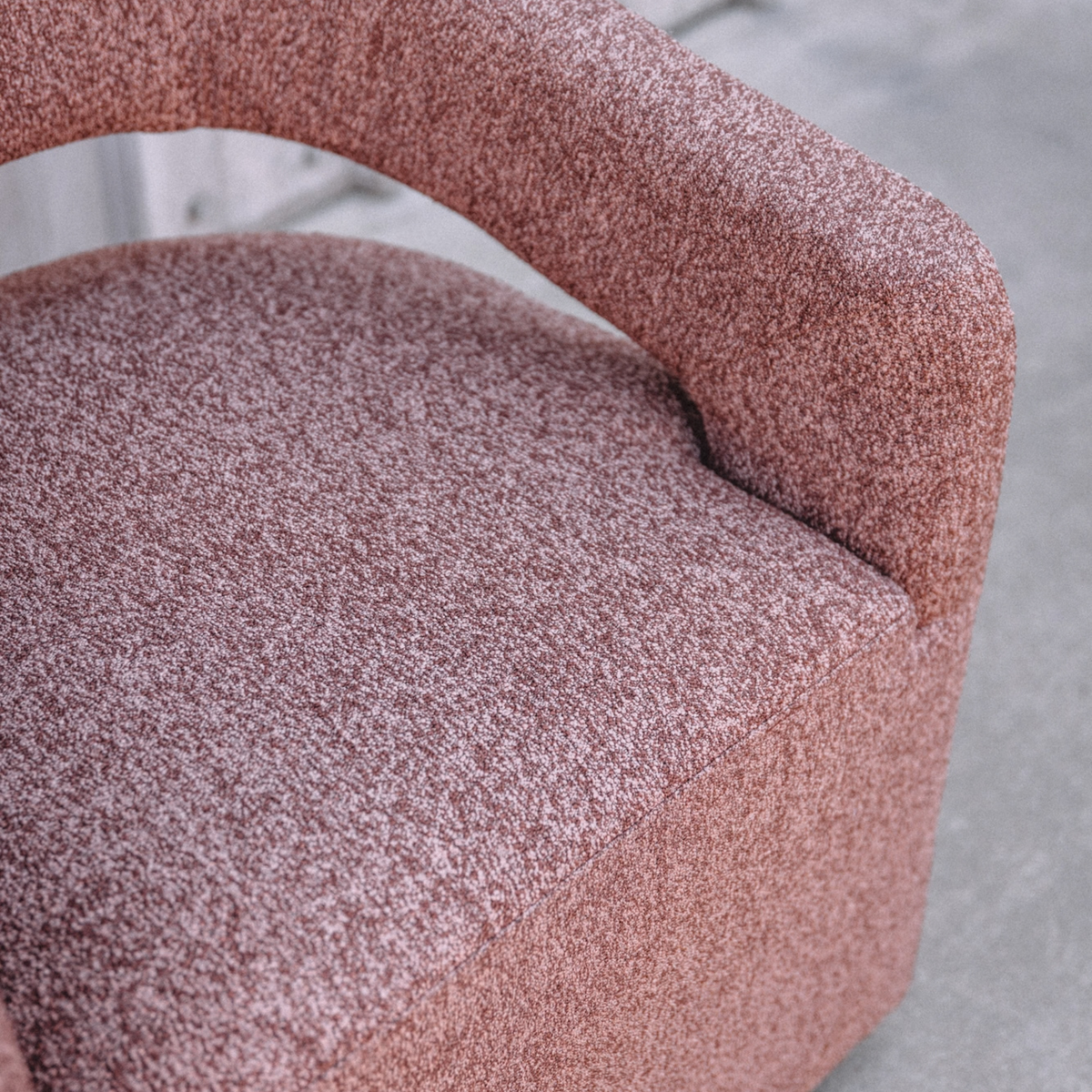 Jenny Bouclé Swivel Chair