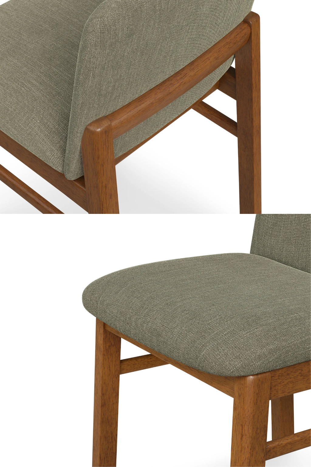 Article Mikkel Dining Chair - Walnut And Algonquin Green (Set of 6)