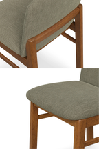 Article Mikkel Dining Chair - Walnut And Algonquin Green (Set of 6)