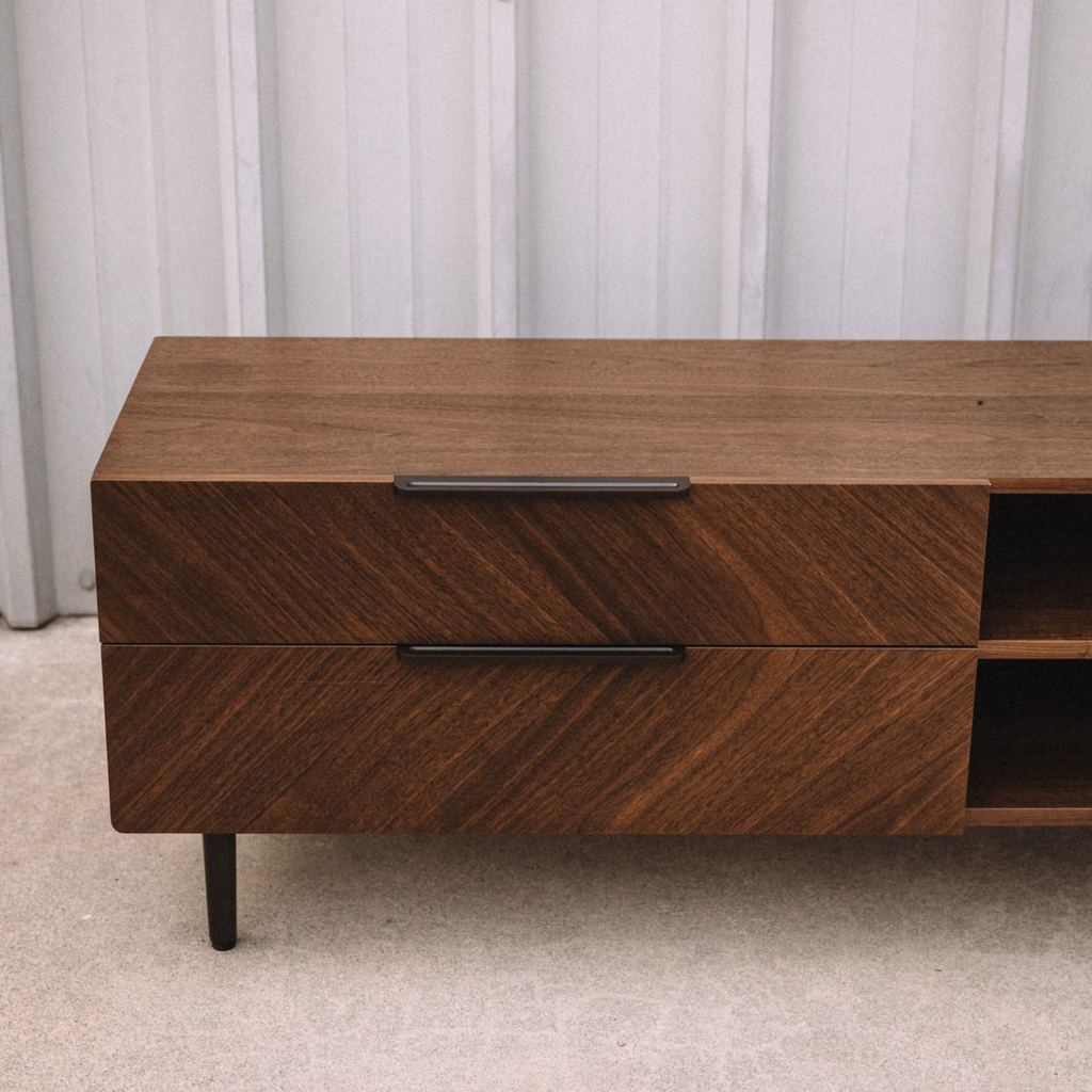 Nera 63" Low Media Unit - Walnut