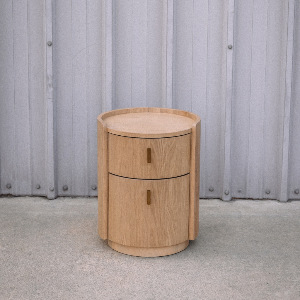 Miila 2-Drawer Nightstand - White Oak