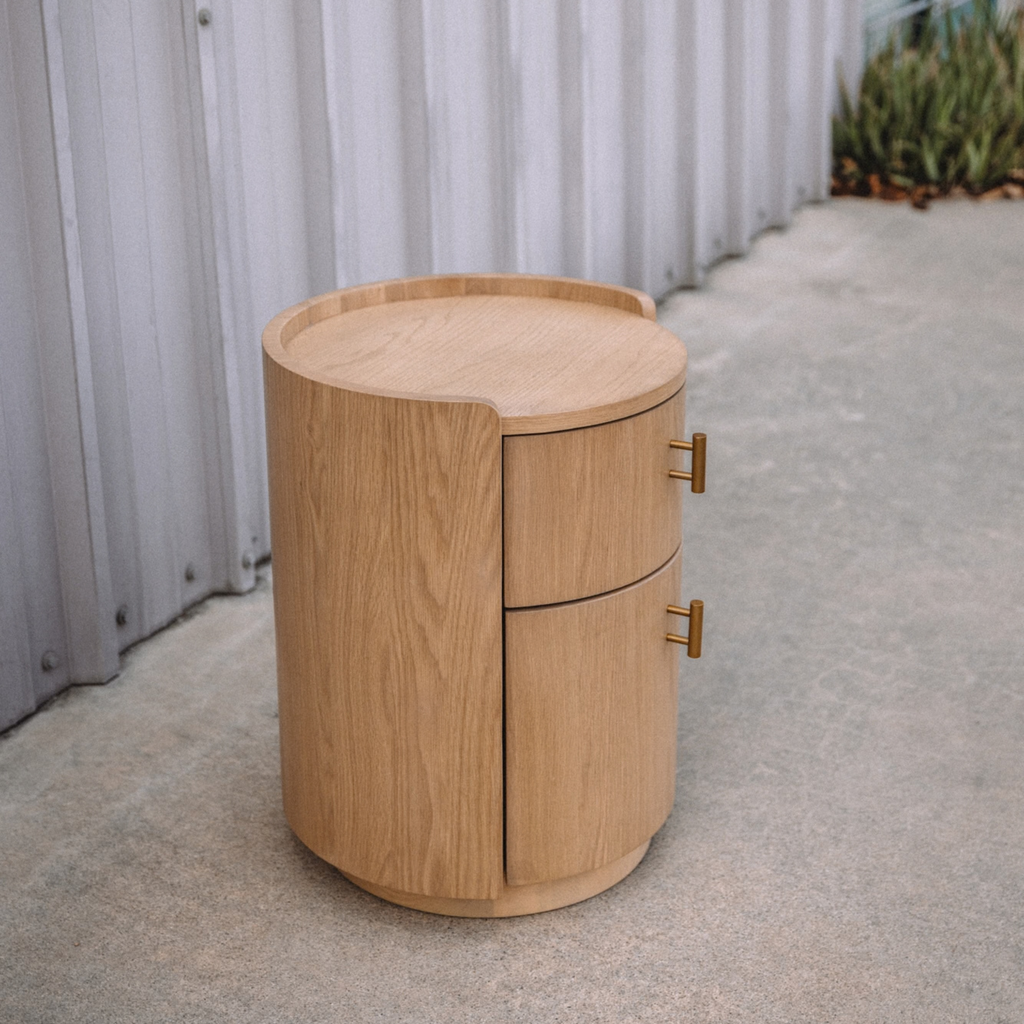 Miila 2-Drawer Nightstand - White Oak