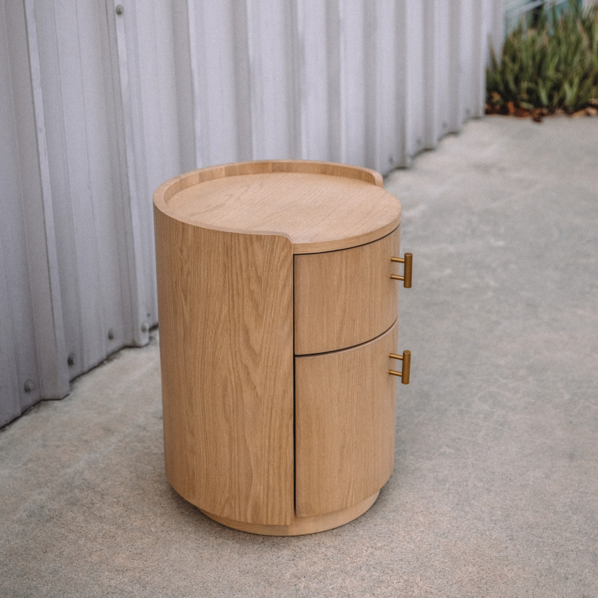 Miila 2-Drawer Nightstand - White Oak