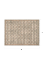 Article Cecile 9 X 12 Reversible Rug - Olive Green And Earthy Beige