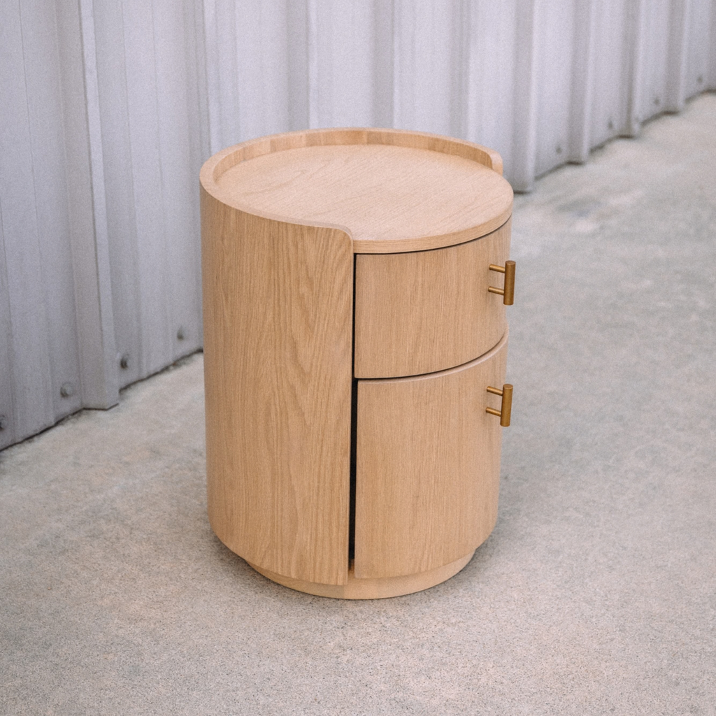 Miila 2-Drawer Nightstand - White Oak