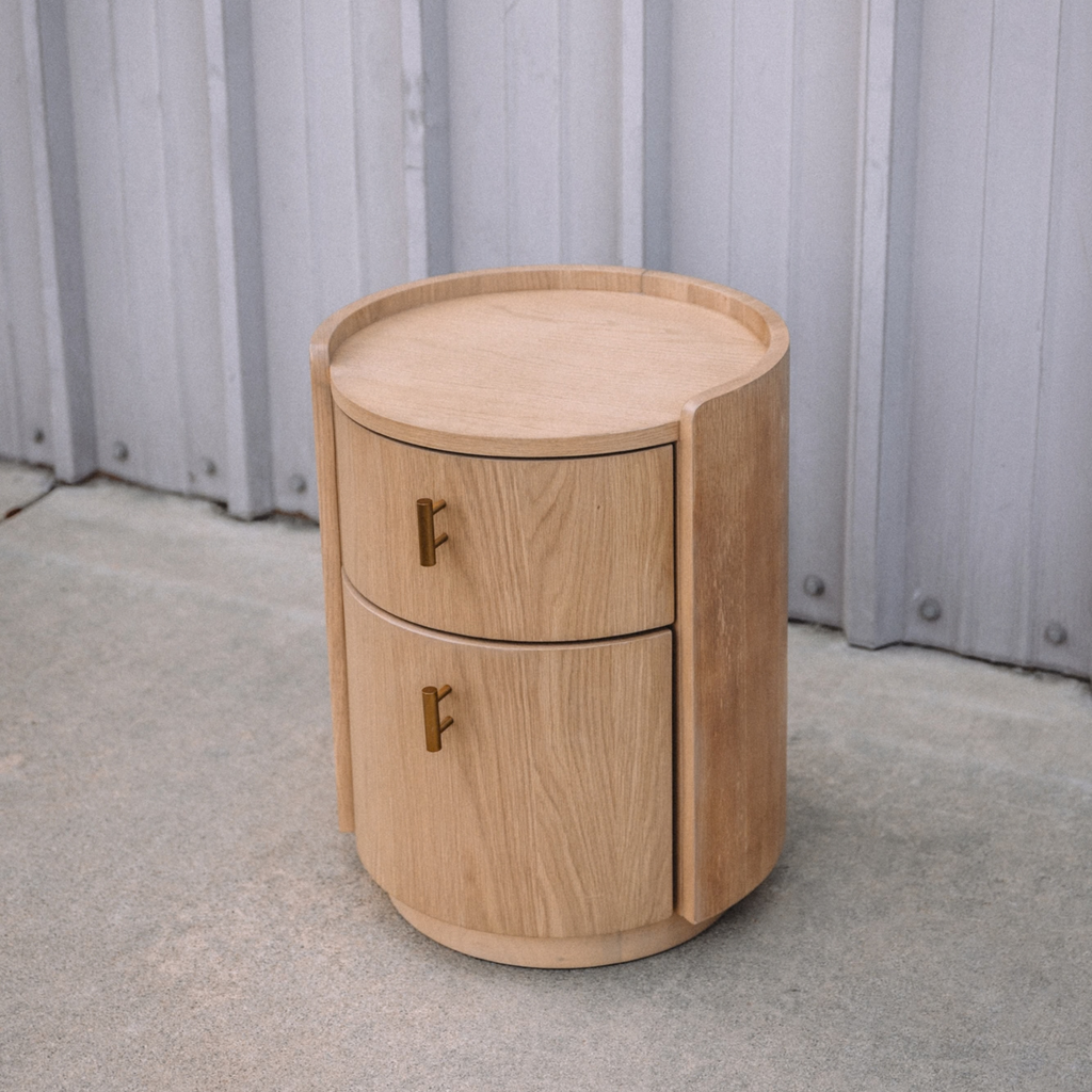 Miila 2-Drawer Nightstand - White Oak