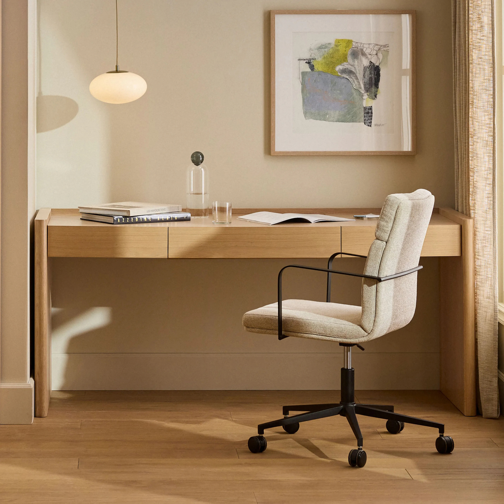 Torme 70" Desk - White Oak