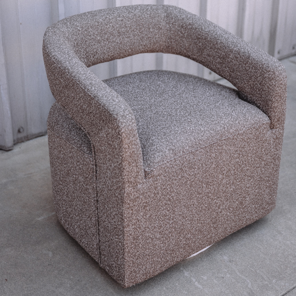 Jenny Bouclé Swivel Chair